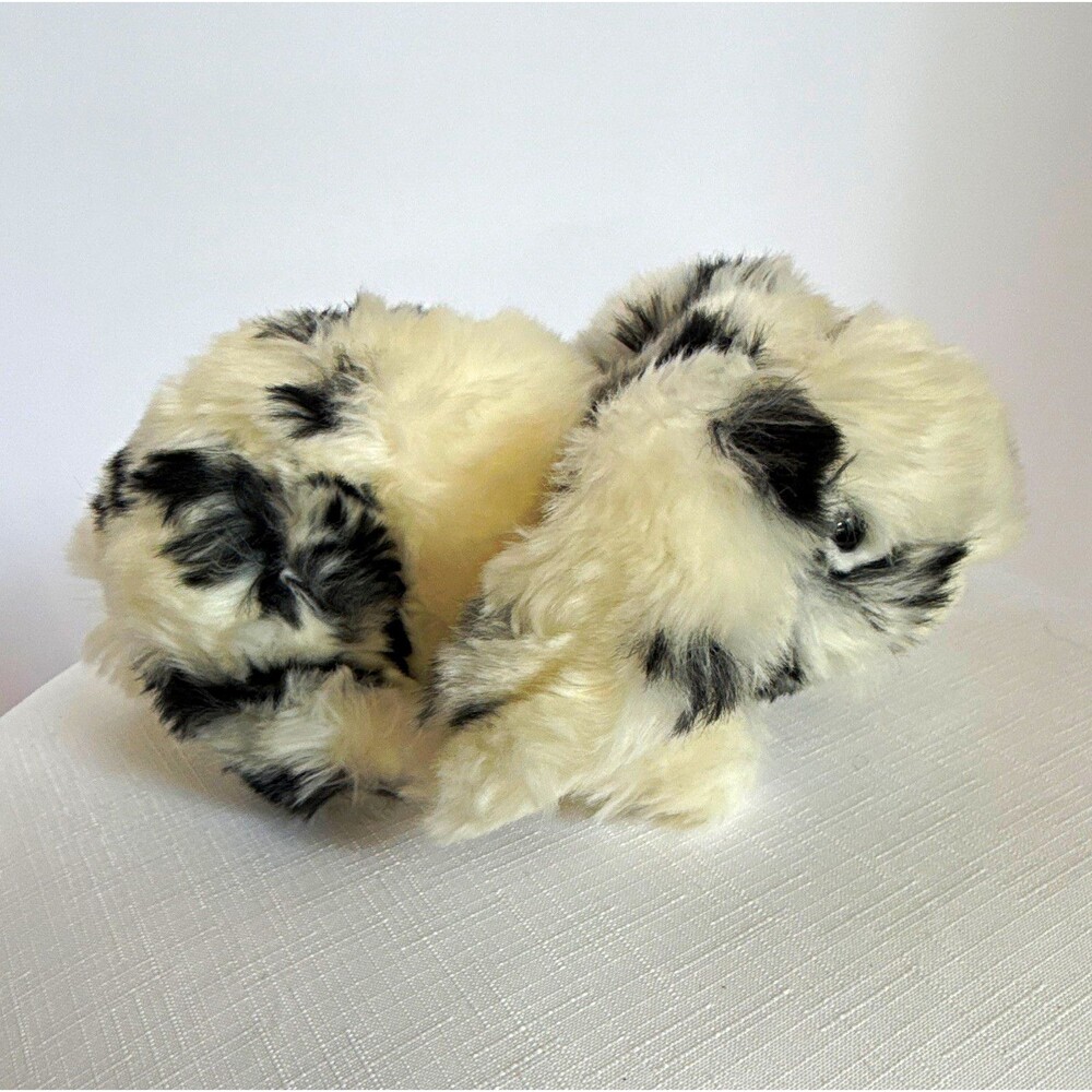 Walmart Rabbit Plush Stuffed Animal White/Black/Tan Spotted Bunny MA-0537